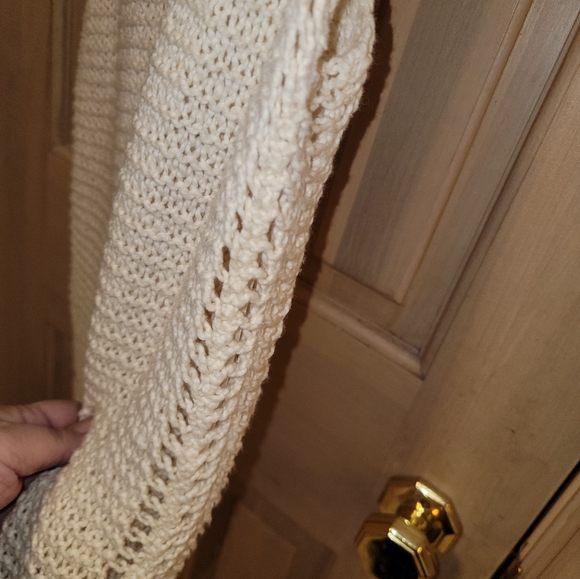 Misses sz L Billabong Sleeveless Off White Cowlneck Sweater - Picture 4 of 5